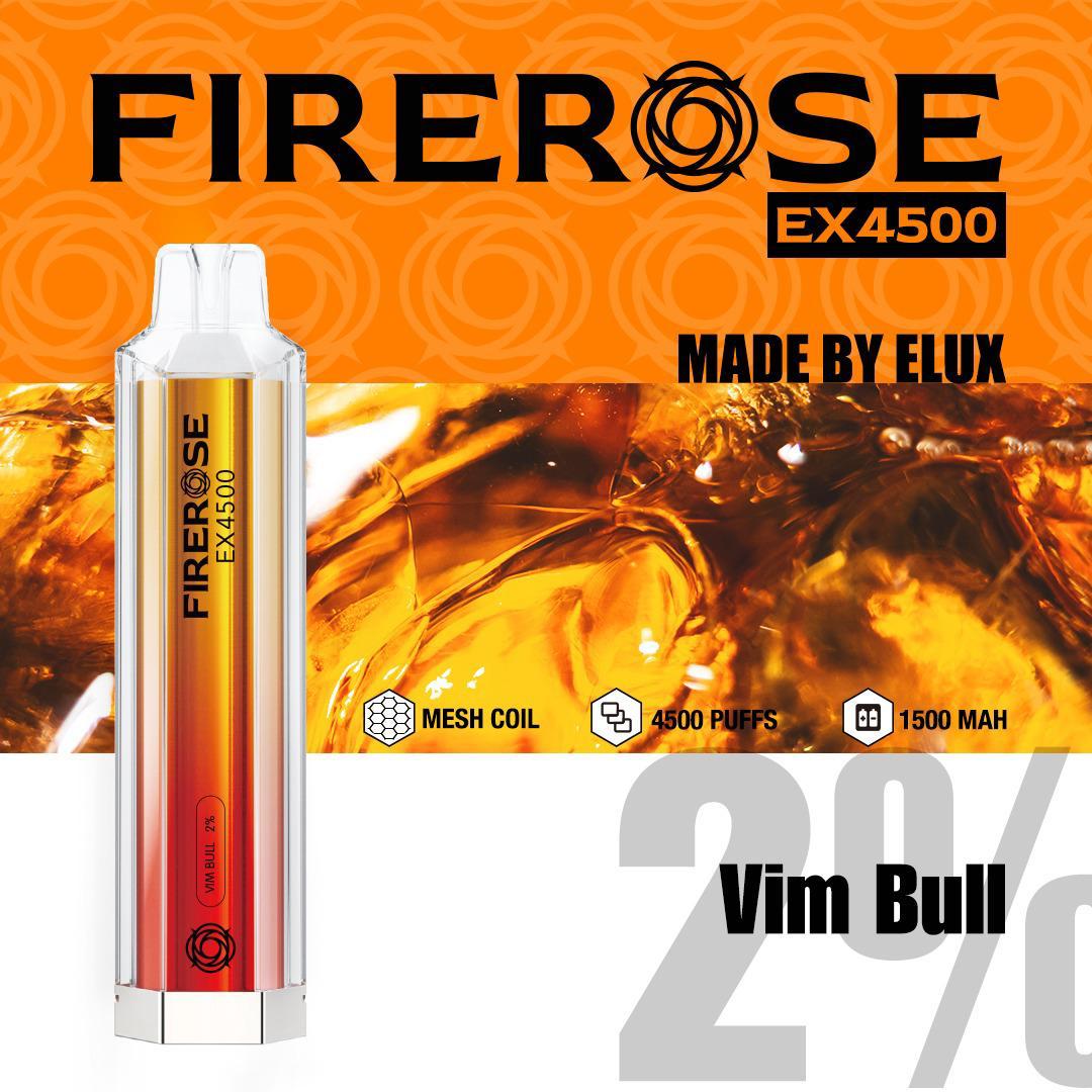 Firerose EX4500 Disposable Vape Puff Pod Device vapeclubuk.co.uk