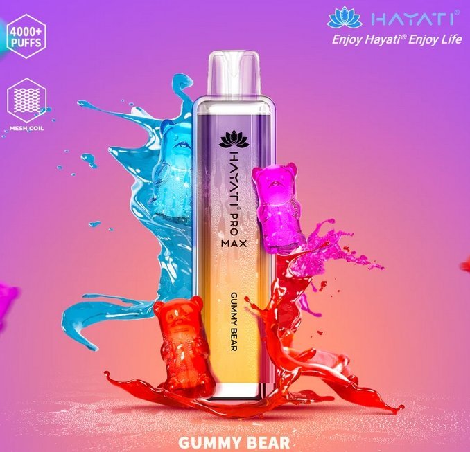 Hayati Pro Max 4000 Disposable Vape Puff Bar Pod Kit - Gummy Bear -Vapeuksupplier