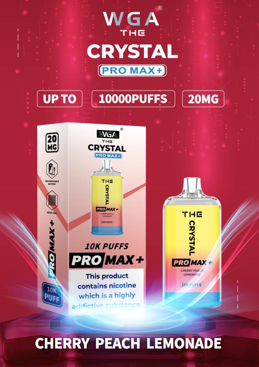 The Crystal Pro Max + 10000 Disposable Vape Puff Device vapeclubuk.co.uk